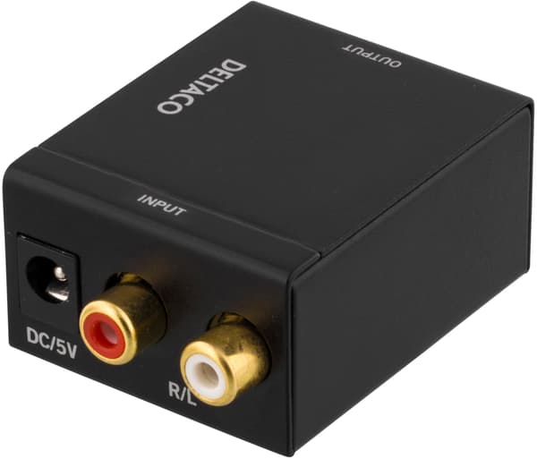 Audio converter from analog>digital 2xRCA coaxial S/PDIF