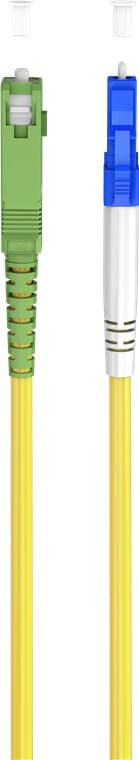 Fiberoptisk kabel (FTTH), Singlemode (OS2) Yellow, gul (Simplex), 5 m