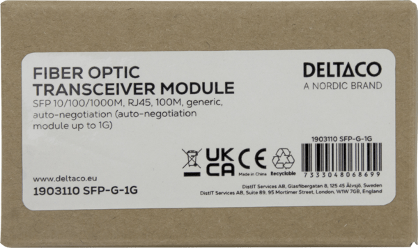 SFP 10/100/1000M, RJ45, 100M, Generic