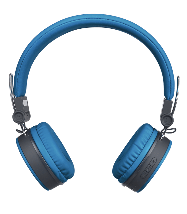 BT200 Foldable on-ear BT headset, 3.5 mm, blue