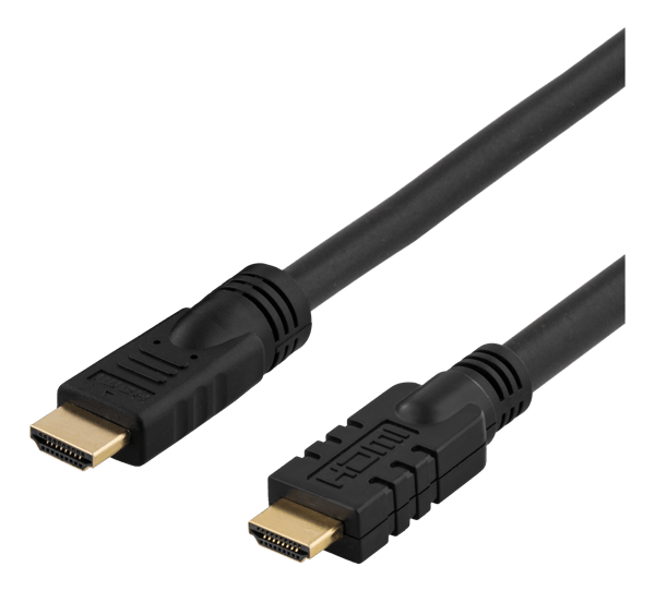 Active HDMI cable, HDMI High Speed with Ethernet, 10m, black