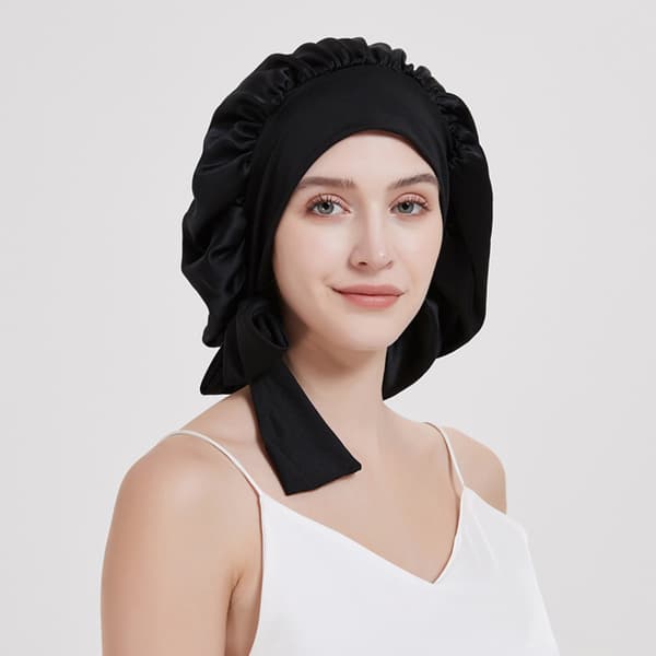 100% silke sovehætte til kvinder Rubber pink