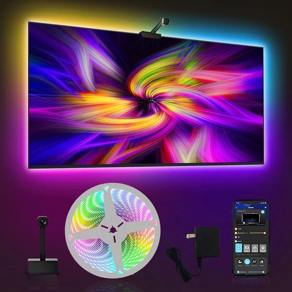 5M LED TV Baggrundsbelysningsstrip med USB og TV-controller