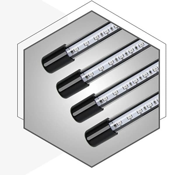 Sammenleggbar plantelampe med justerbart stativ og timer Black