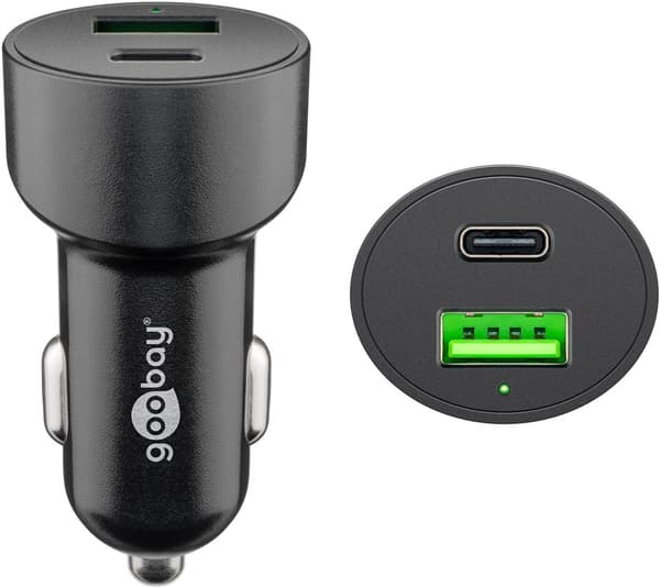 Dobbel USB-billader USB-C™ PD (strømforsyning) (48 W)