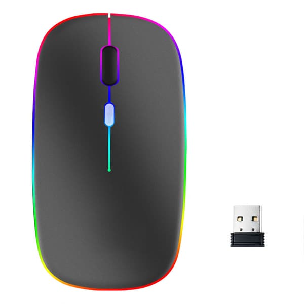 Trådlös Bluetooth-Mus USB-laddning SilverGrey
