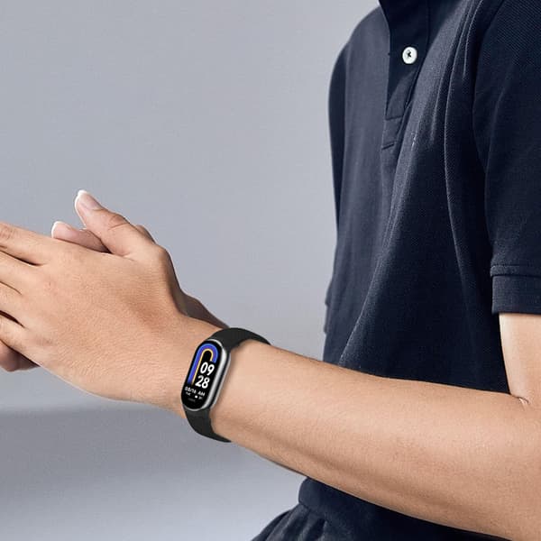 Elastisk nylon klokkerem til Xiaomi 8/9 (14mm) Black