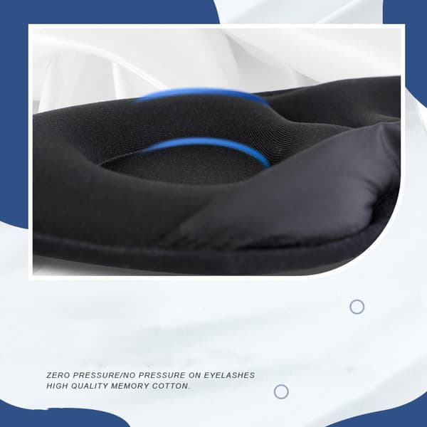 Komfortabel søvnmaske / øjenmaske Black