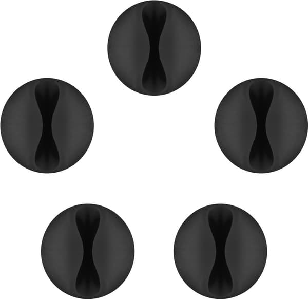 Kabelhåndtering 1-slots (mini), sort