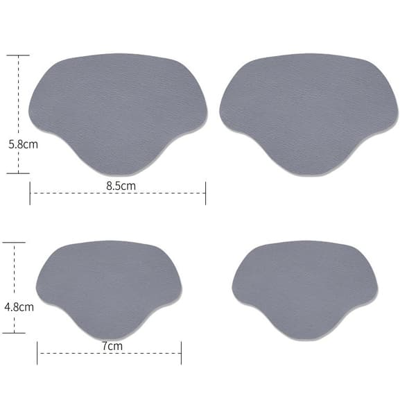 Hälskydd / Reparationslappar för Skor, 4-pack Grey
