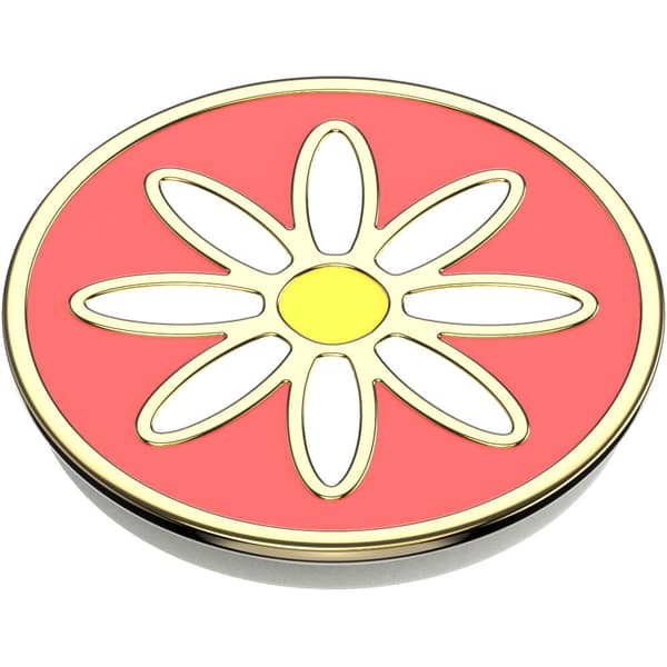 PopGrip PREMIUM Enamel Quaint Daisy Coral