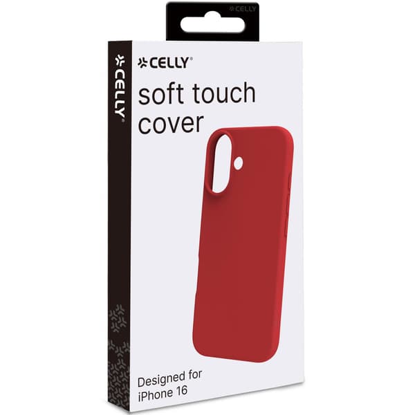 Cromo Soft gummideksel iPhone 16 Rød