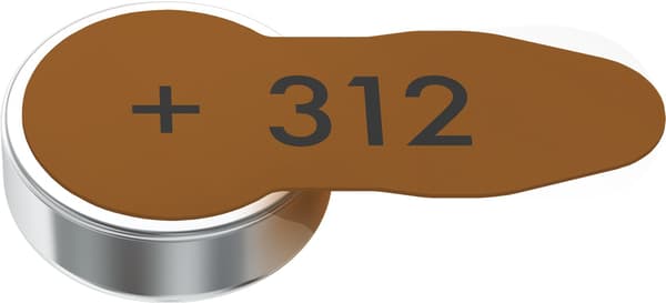 PR41 (312) batteri, 6 stk. i blister
