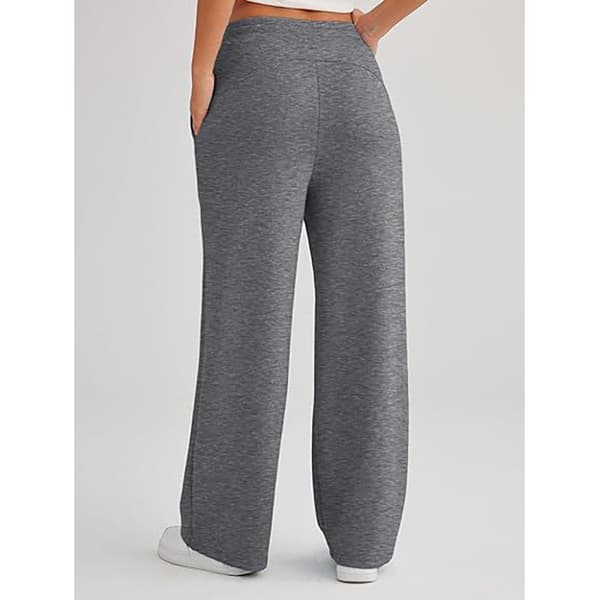 Lediga byxor med hög midja Gray L