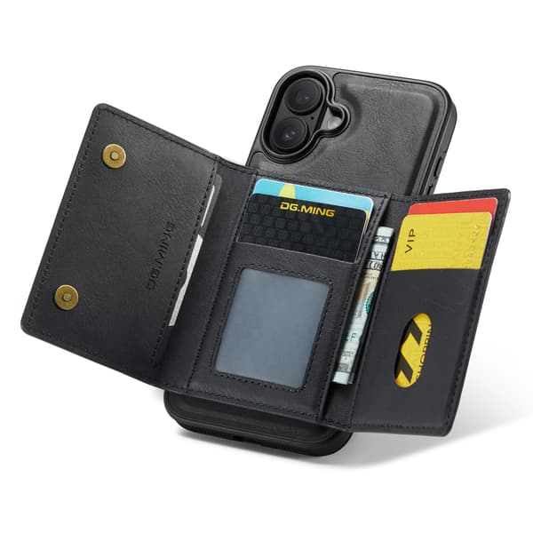 2-i-1 magnetisk telefoncover til iPhone 16 Pro - Sort