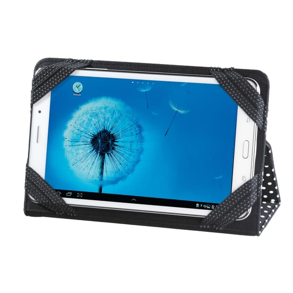 Tablet Folder Polka Dot 8" Universal Musta