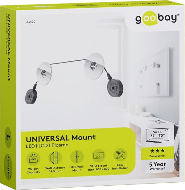 TV-seinäkiinnike EasyMount Universal