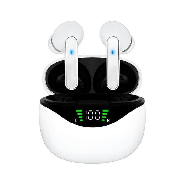 Trådlösa 5.4 Bluetooth-hörlurar DP4 Lång batteritid White