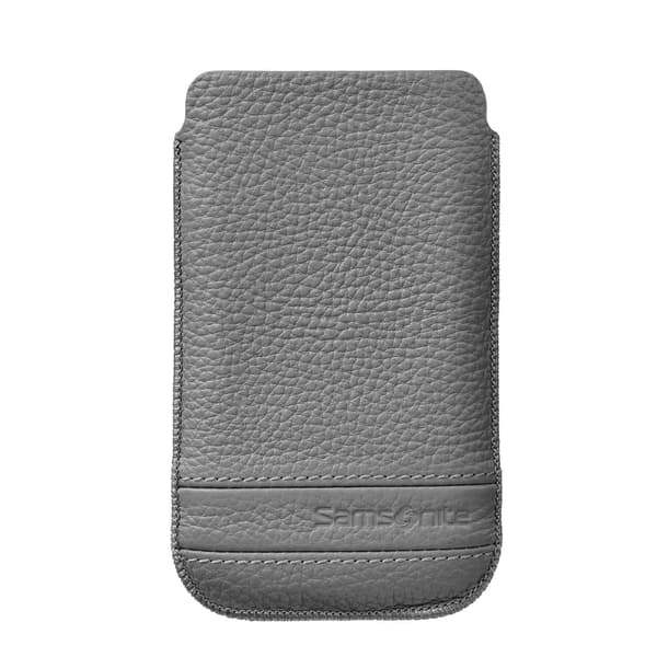Mobile Bag Classic Leather Large Grey
