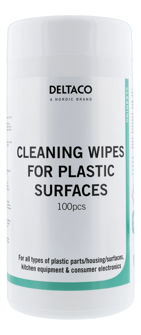 Wet Wipes for plastic surfaces, 100pcs, white