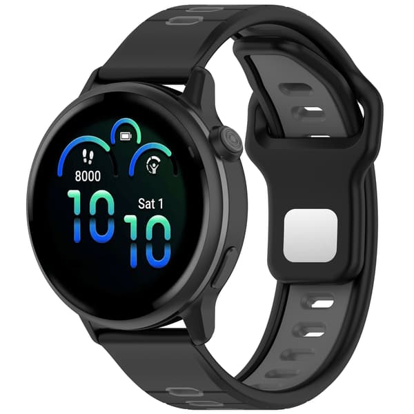 Silikone urrem til Garmin Vivoactive 6 Black+Grey
