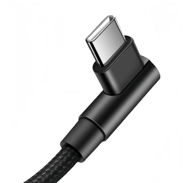Vinklad Datakabel - USB-C till USB-C 2 m