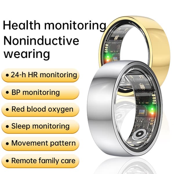 Smart Ring R1000 – Sömnmonitor, Bluetooth 5.0, Blodsyremätare Silver 7