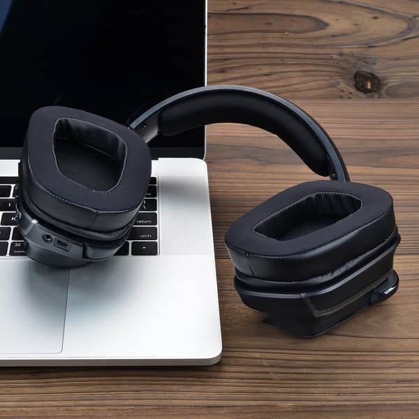 Erstatningsøreputer og etuier for Logitech G633/G933 Black