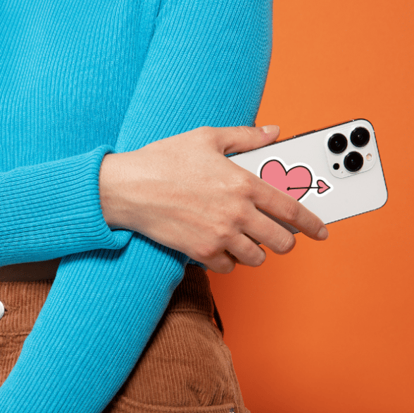 Love Heart Stickers 50-pak MultiColor N14