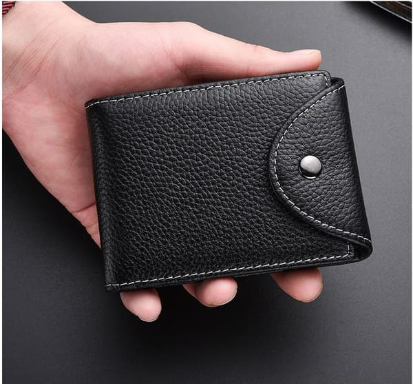 RFID-blokerende multifunktionel kortholder Black