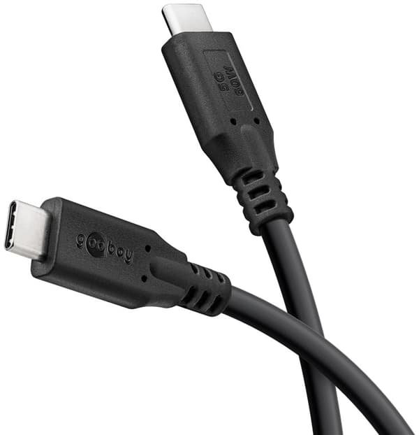 USB-C™-kabel, 3 m, svart