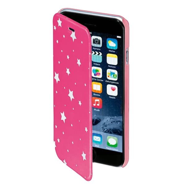 Plånboksväska DesignLine iPhone6/6S Star Glow Rosa