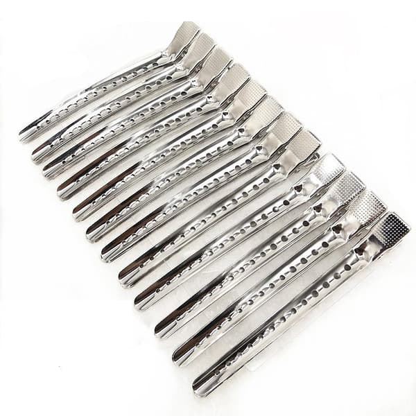 Hårklmlmmor i aluminium, 12-pack Silver L