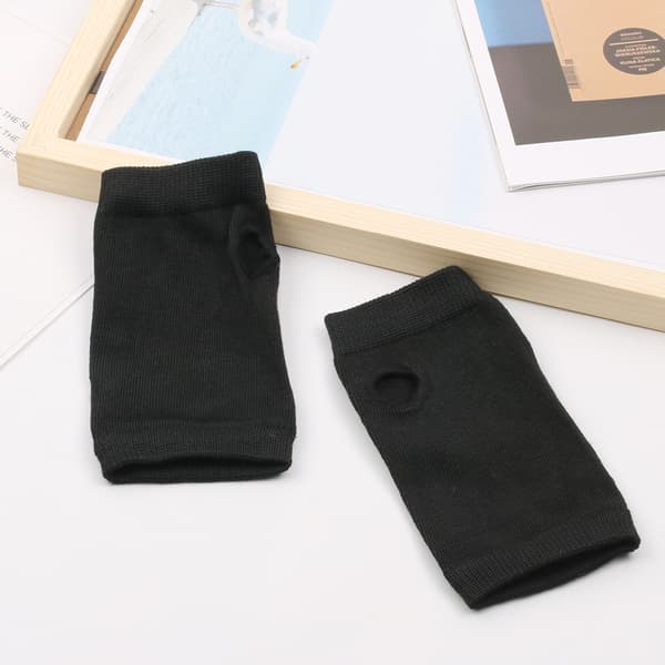 2 par Vintervarma Stretchiga Halvfingerhandskar Black