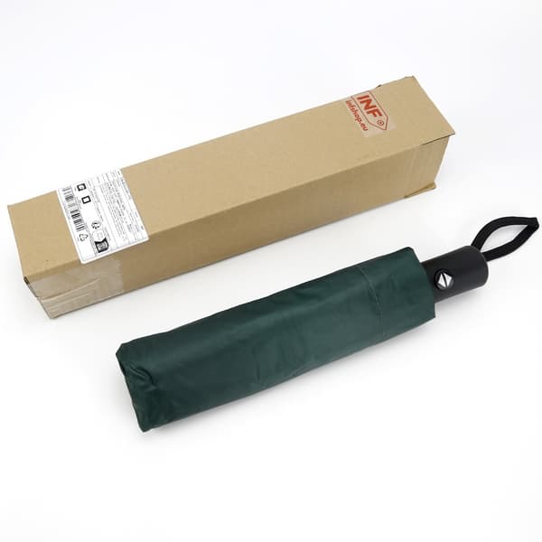 Automatisk Hopfällbart Paraply med UV-Skydd Green