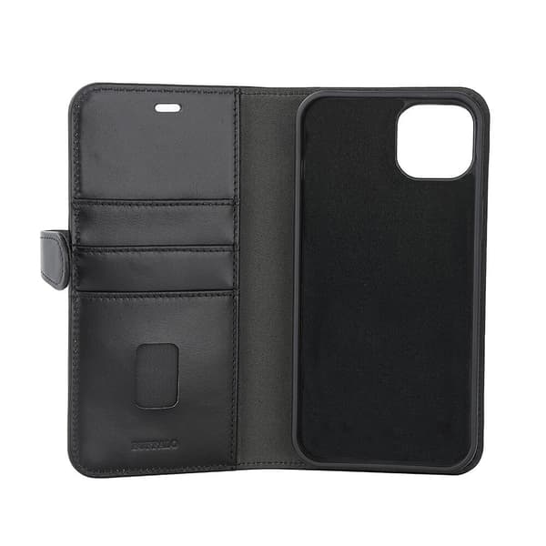 2in1 Leather 3 card MagSeries iPhone 15 Plus Black