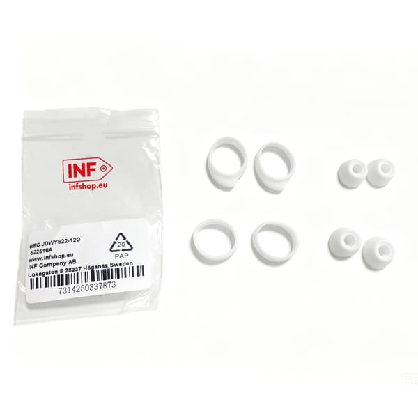 4 par ørepropper i silikon til Samsung Galaxy Buds SM-R170 White