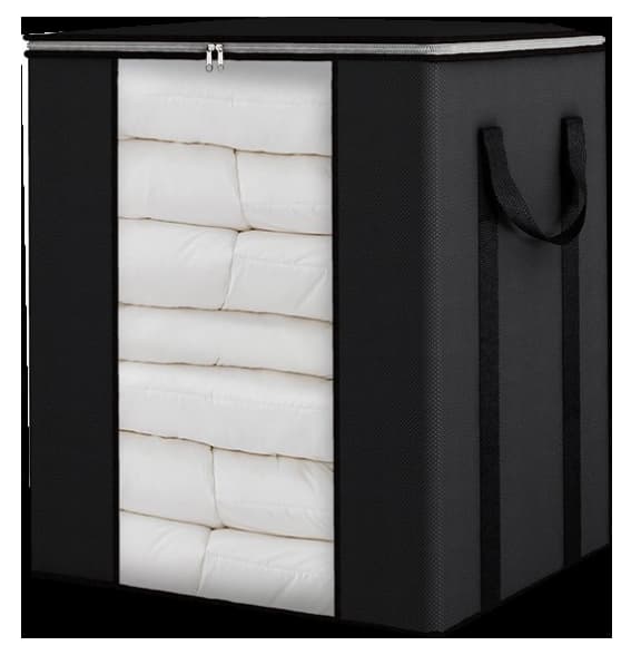Quilt Oppbevaringspose med håndtak Black