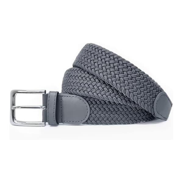 Punottu elastinen miesten vyö soljella 105cm Grey