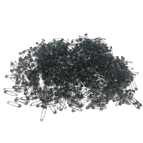22 mm sikkerhedsnåle, 1000 stk. Black
