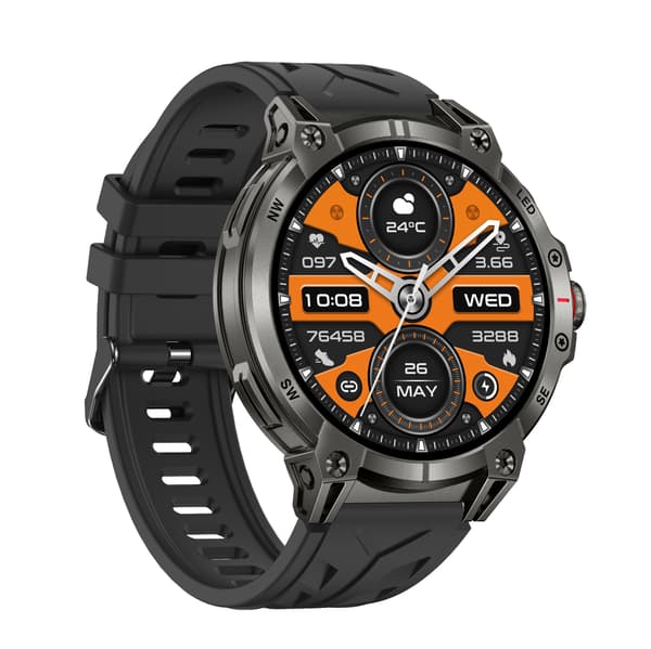 Multifunktionell Smartwatch med Bluetooth-samtal, Hälsomätning och Anpassningsbara Urtavlor Black