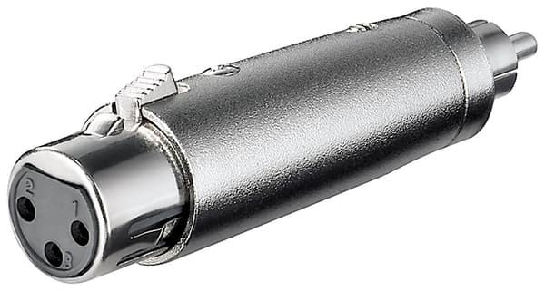 XLR-adapter, RCA-plugg til XLR-kontakt