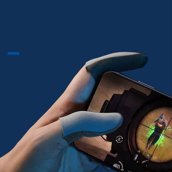 Fingertutter for Gaming i Sølvfiber (Grå Krigsbjørn)