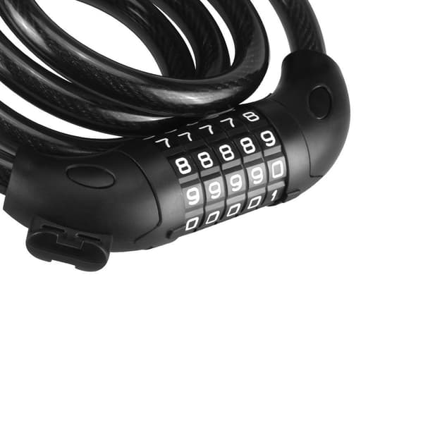 Numeroyhdistelmä pyörän lukko Black