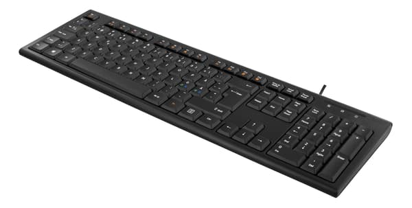 Fullsize wired Keyboard, 105 keys, USB-A 1.8m connection