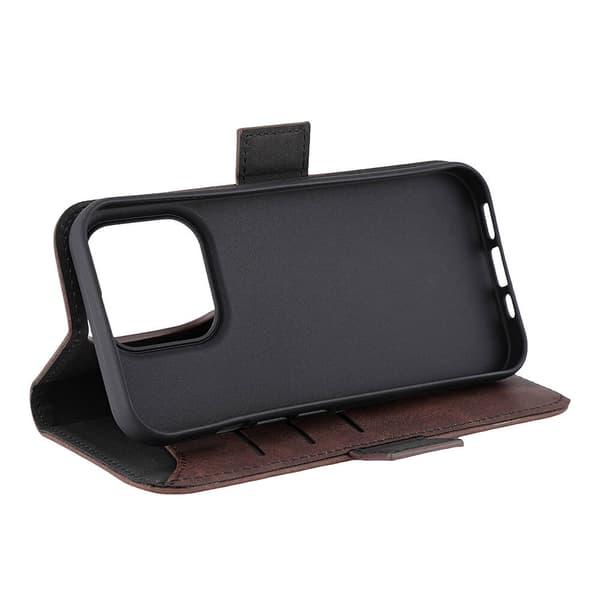 Wallet Case 3 kortrum Magseries Brun - iPhone 15 Pro