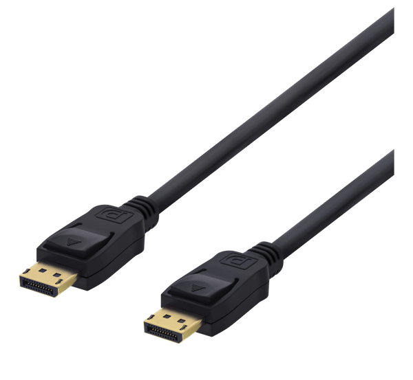 DisplayPort cable, 0,5m, 4K UHD, DP 1.2, black
