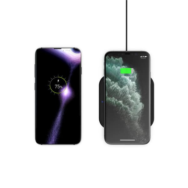 Essential Single Lader Qi 10W Sort 5mm Slim (Apple + Samsung QC)