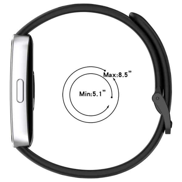 Silikone urrem til Huawei Band 8/9/10 Black
