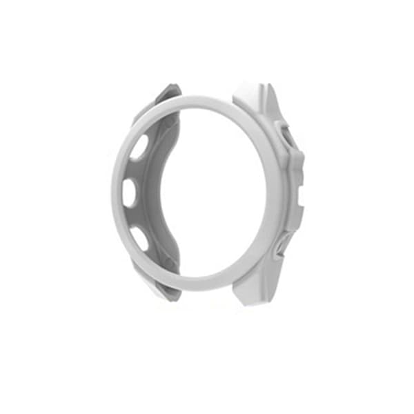 TPU-etui med hvidt lædertekstur til Garmin Forerunner 965